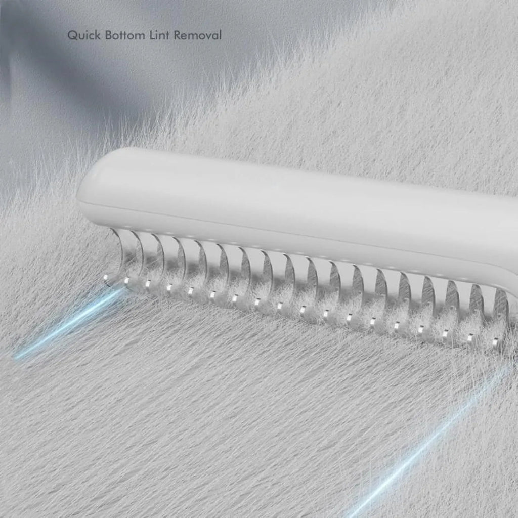 Pink and white stainless steel dematting comb grooming brush for dogs with comfortable handle