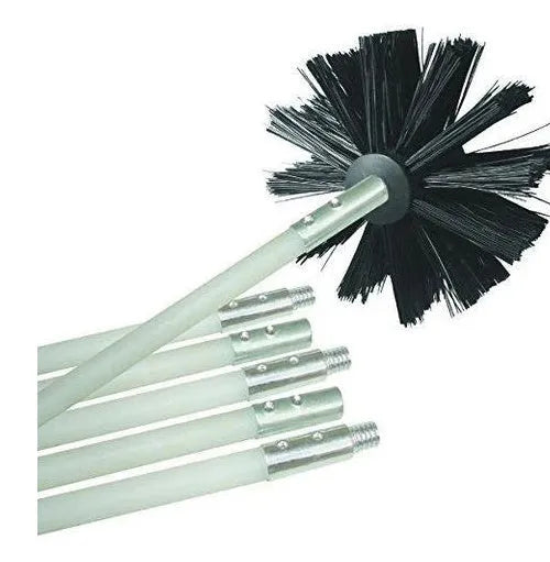 Flexible 600mm long chimney cleaning brush with nylon bristles for dryer and range hood pipes
