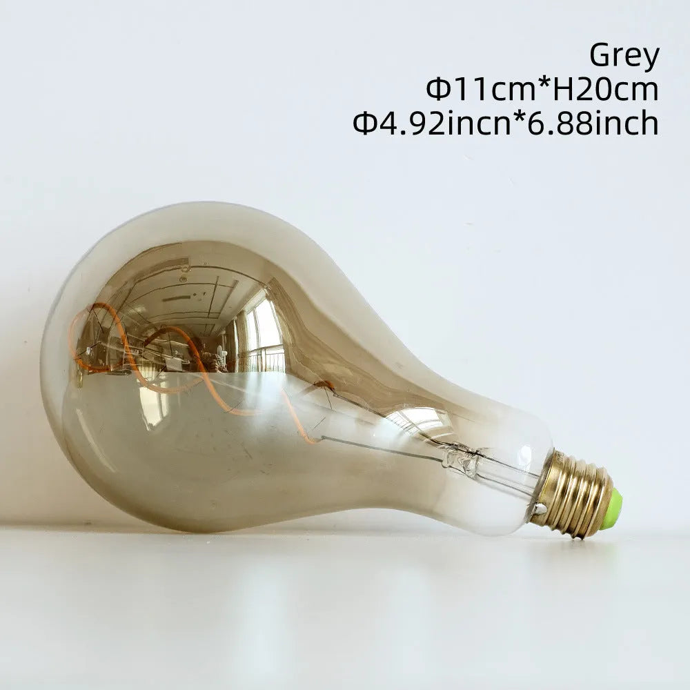 Double helix golden LED soft light strip with A110 power supply measuring 110mm by 200mm