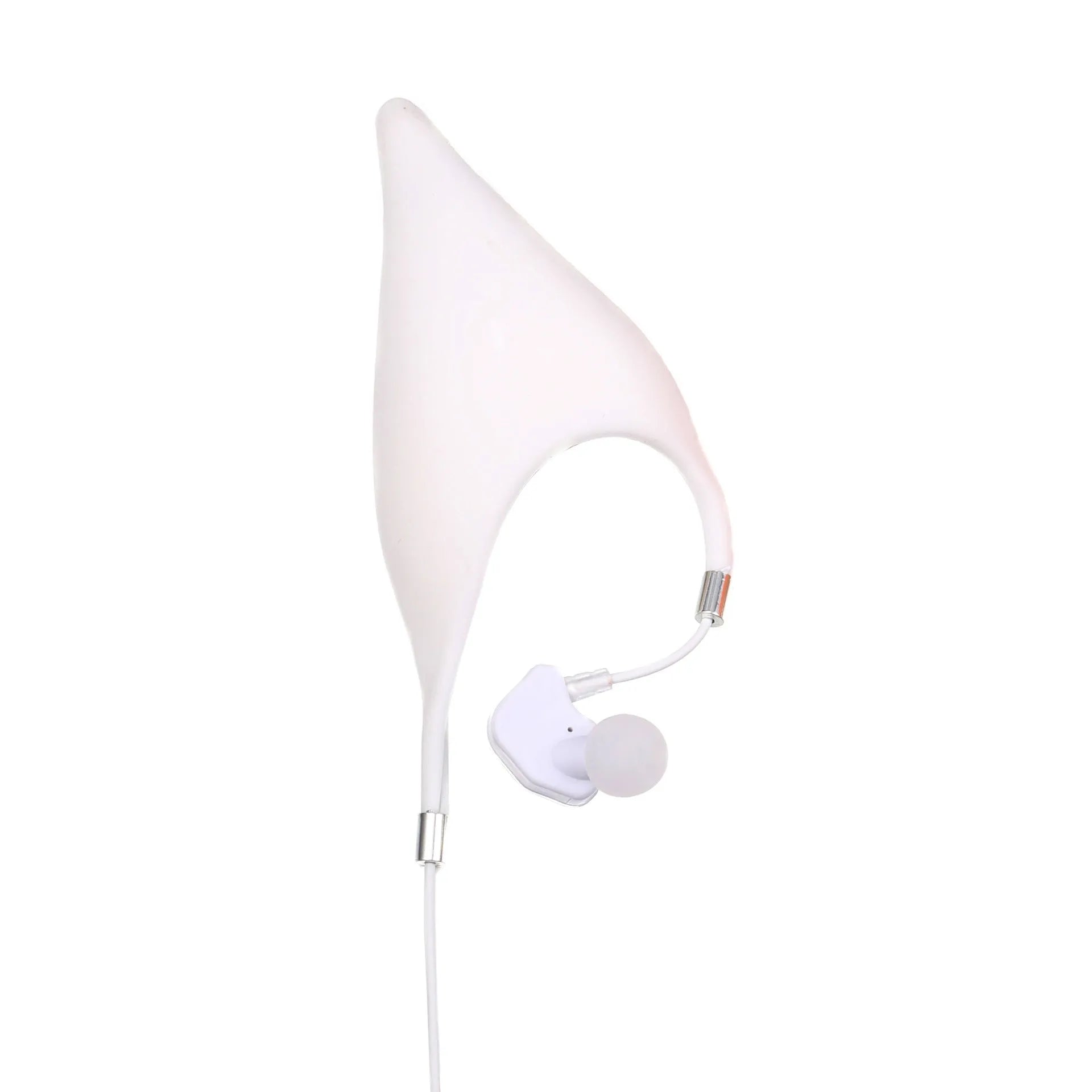 Cartoon elf ear headphones with 3.5mm plug and microphone in black, white, and yellow colour options