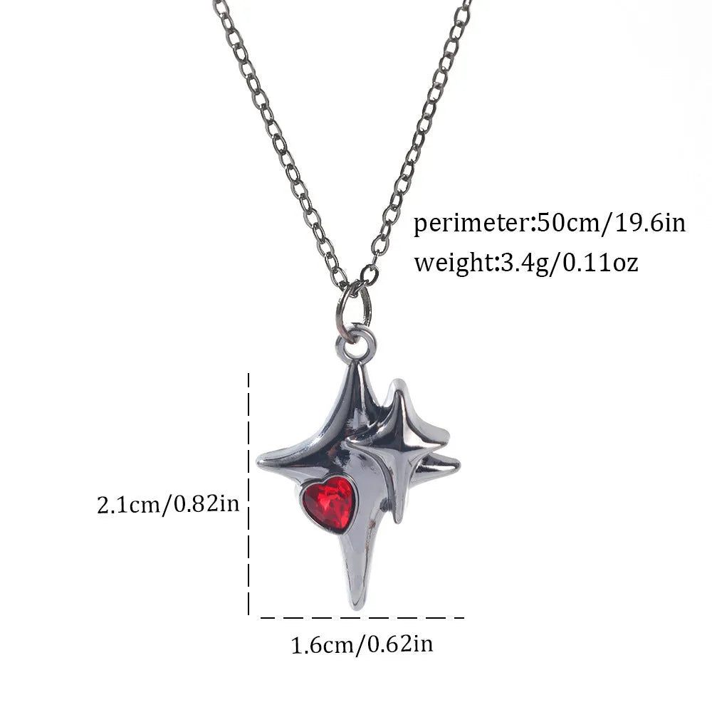 Dark style Halloween necklace with spider and bat pendant designs in electroplated zinc alloy
