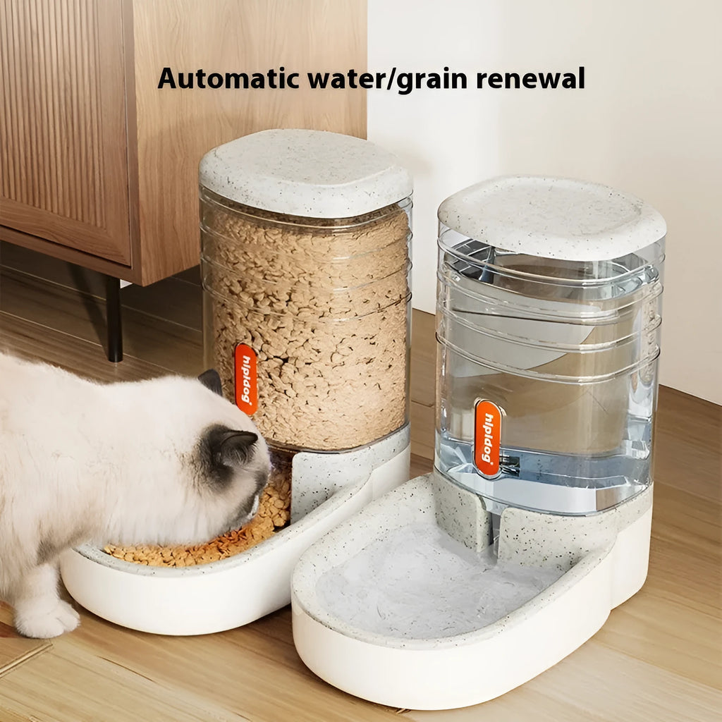 Blue automatic pet water fountain with 3.8-litre large capacity for cats and dogs.