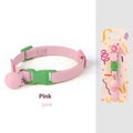 Small dog wearing a stretchy polyester pet collar in a choice of seven colours.