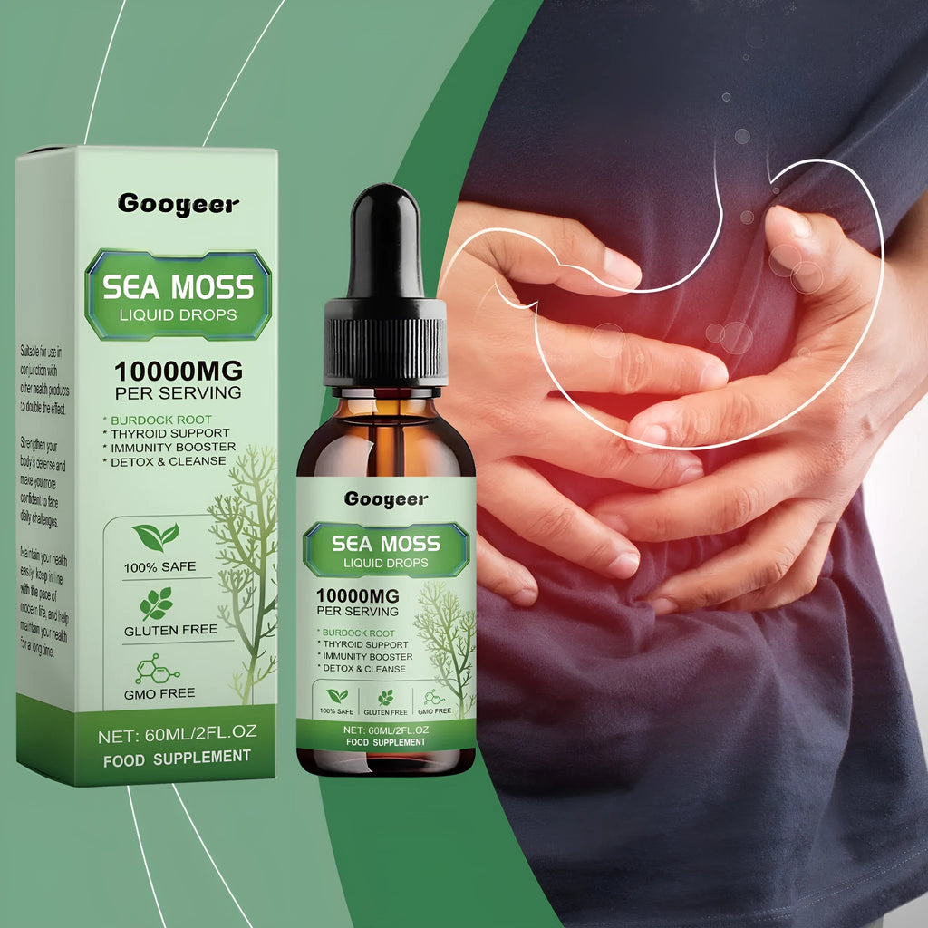 60ml sea moss liquid drops body treatment serum in 3.3cm bottle