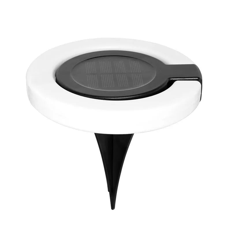 Solar underground light with folding aperture design for outdoor waterproof area illumination