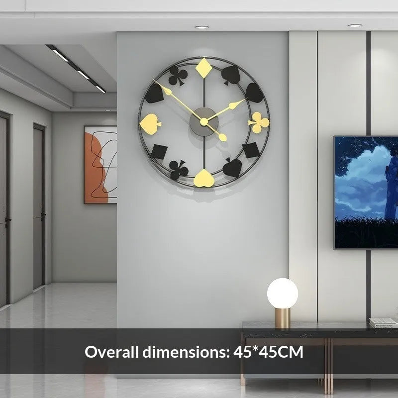 Round metal dial wall clock in WM463 colour, 50x50cm size, with sweep movement