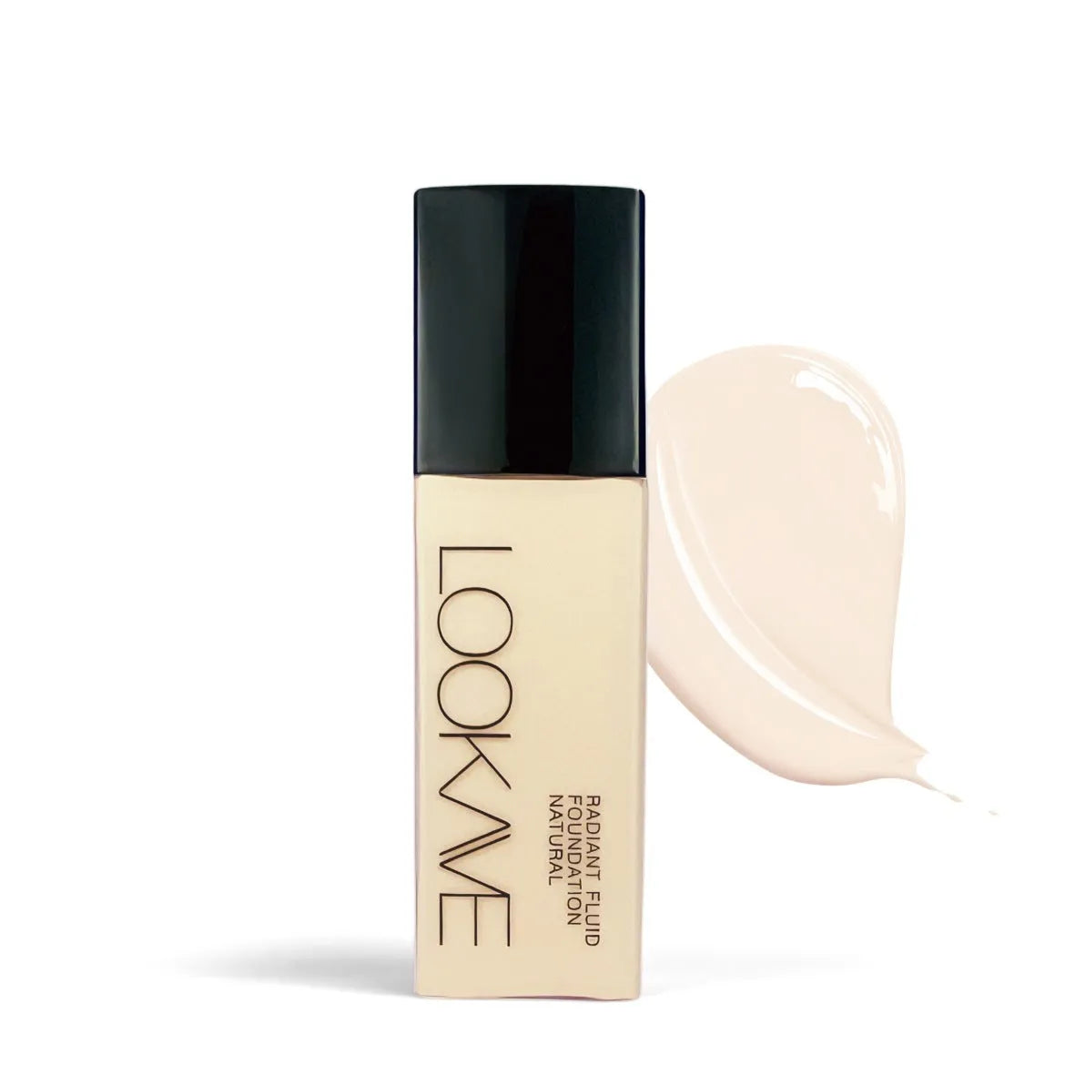 LOOKAVE Matte Liquid Foundation bottle in 21ml size showing shade options LK63C-01 to 06.