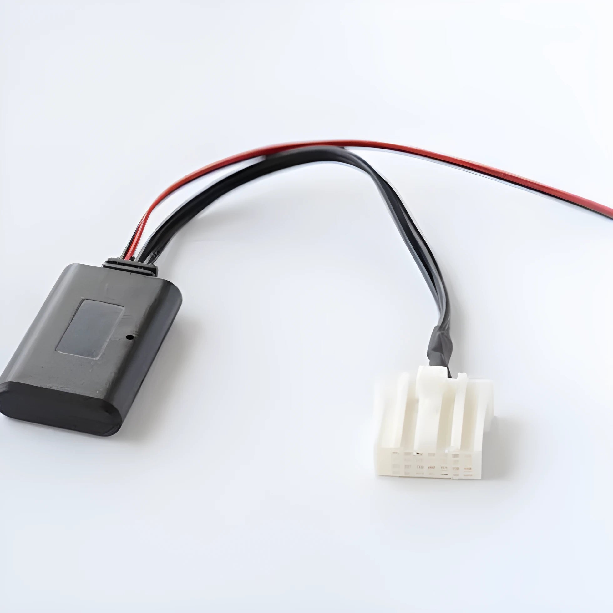 Black Bluetooth AUX adapter cable for Mazda vehicles 2006 and newer with MEDIA button compatibility
