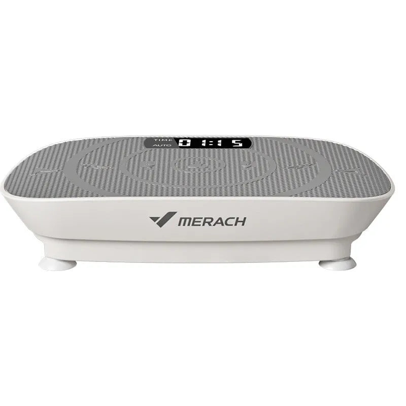 Portable smart power plate in grey colour showing compact 58x38x16cm dimensions with Bluetooth connectivity
