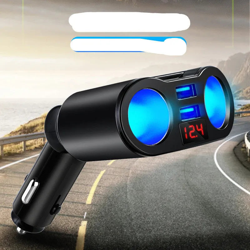 Car Bluetooth FM transmitter with MP3 player for cigarette lighter socket in black and white colour options
