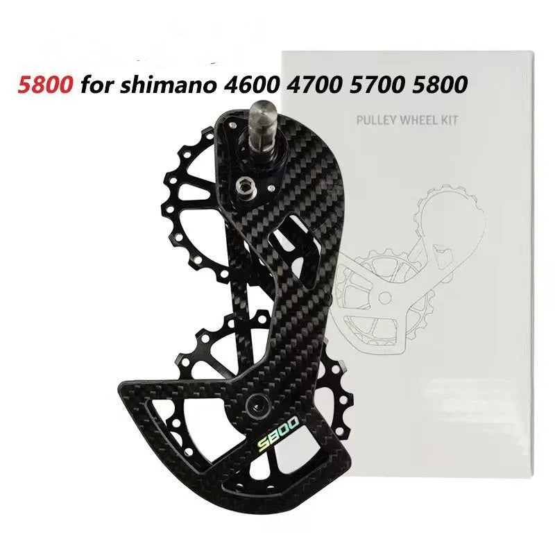 LTWOO 105 rear derailleur jockey wheels with 13T upper pulley and 18T lower pulley for Shimano R7000