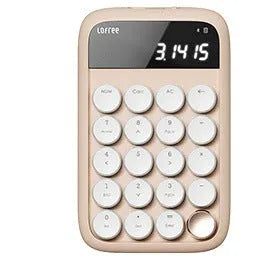 Liquid Foundation wireless mechanical keyboard kit with mouse, pickup light and calculator on desktop