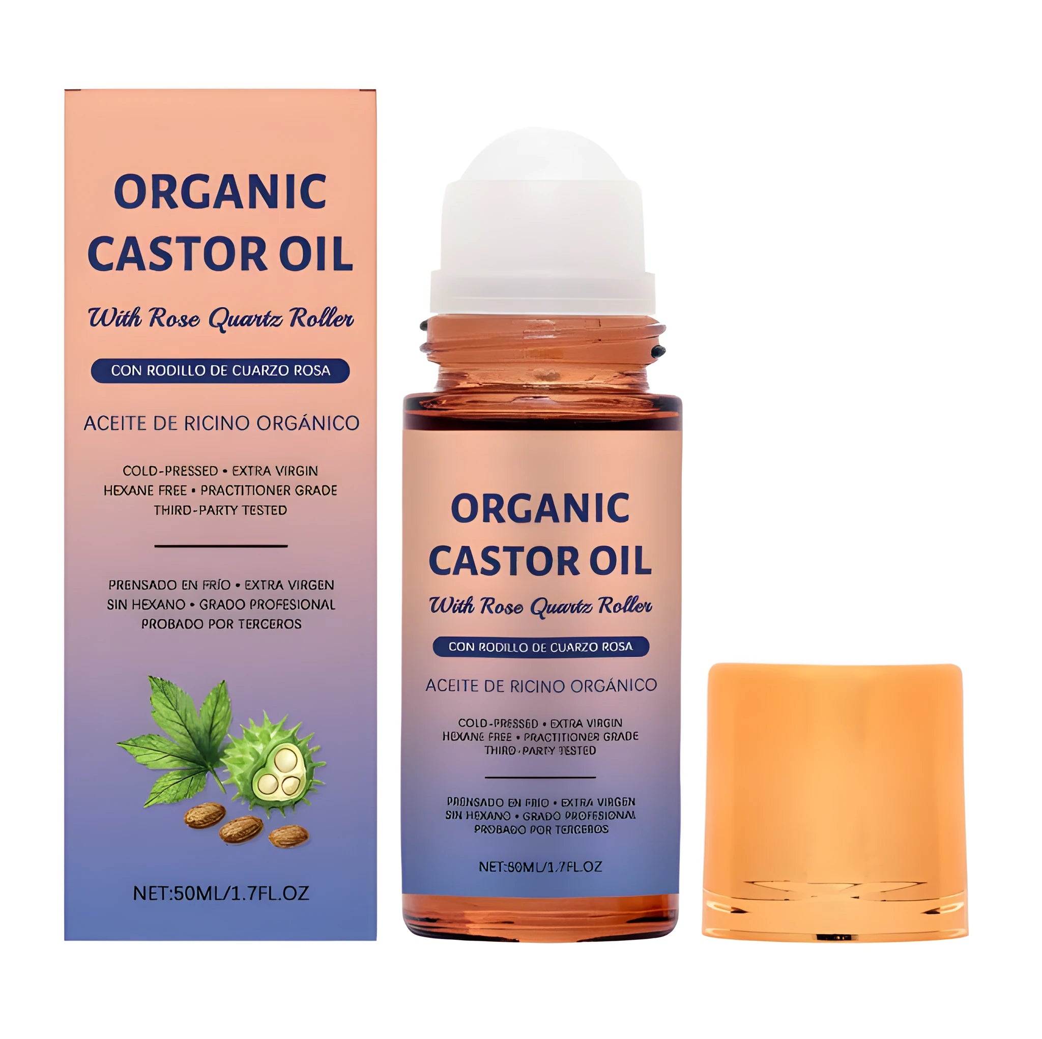 Castor oil soothing ball 50ml with vitamin E for joint comfort