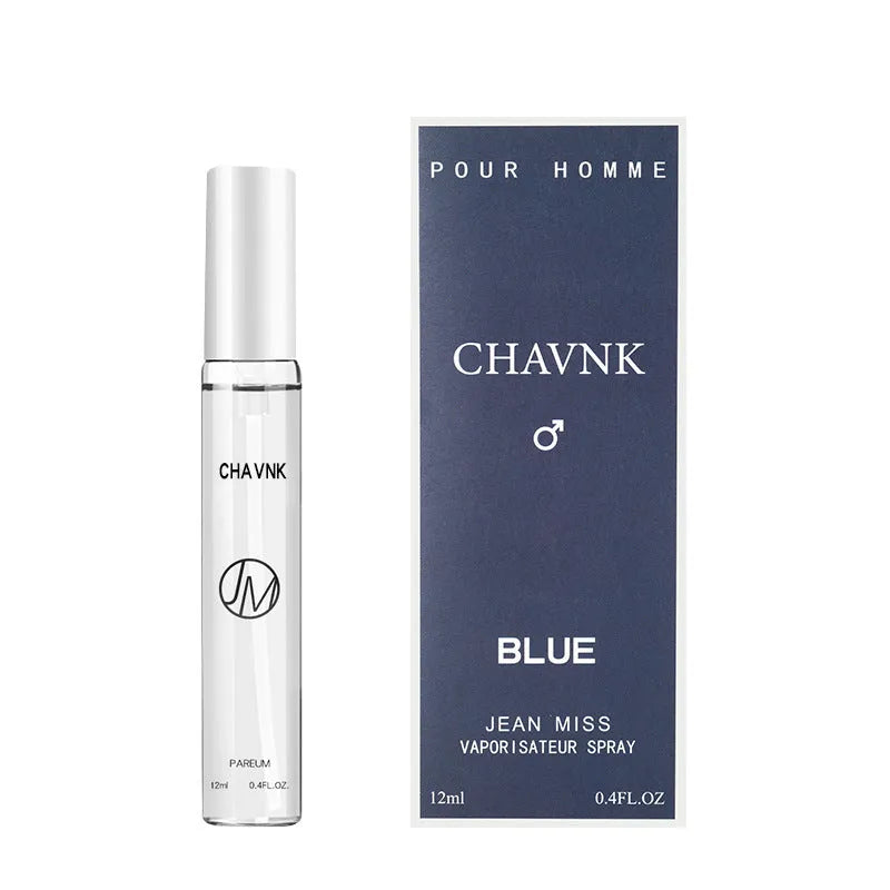 Men's perfume in black bottle with woody citrus fragrance notes of sandalwood and cedar
