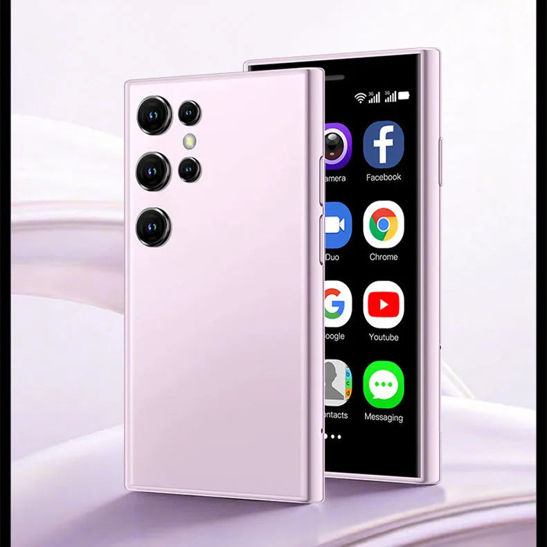 S23PRO & XS15 mini smartphone in black, green or pink purple colours with straight plate design