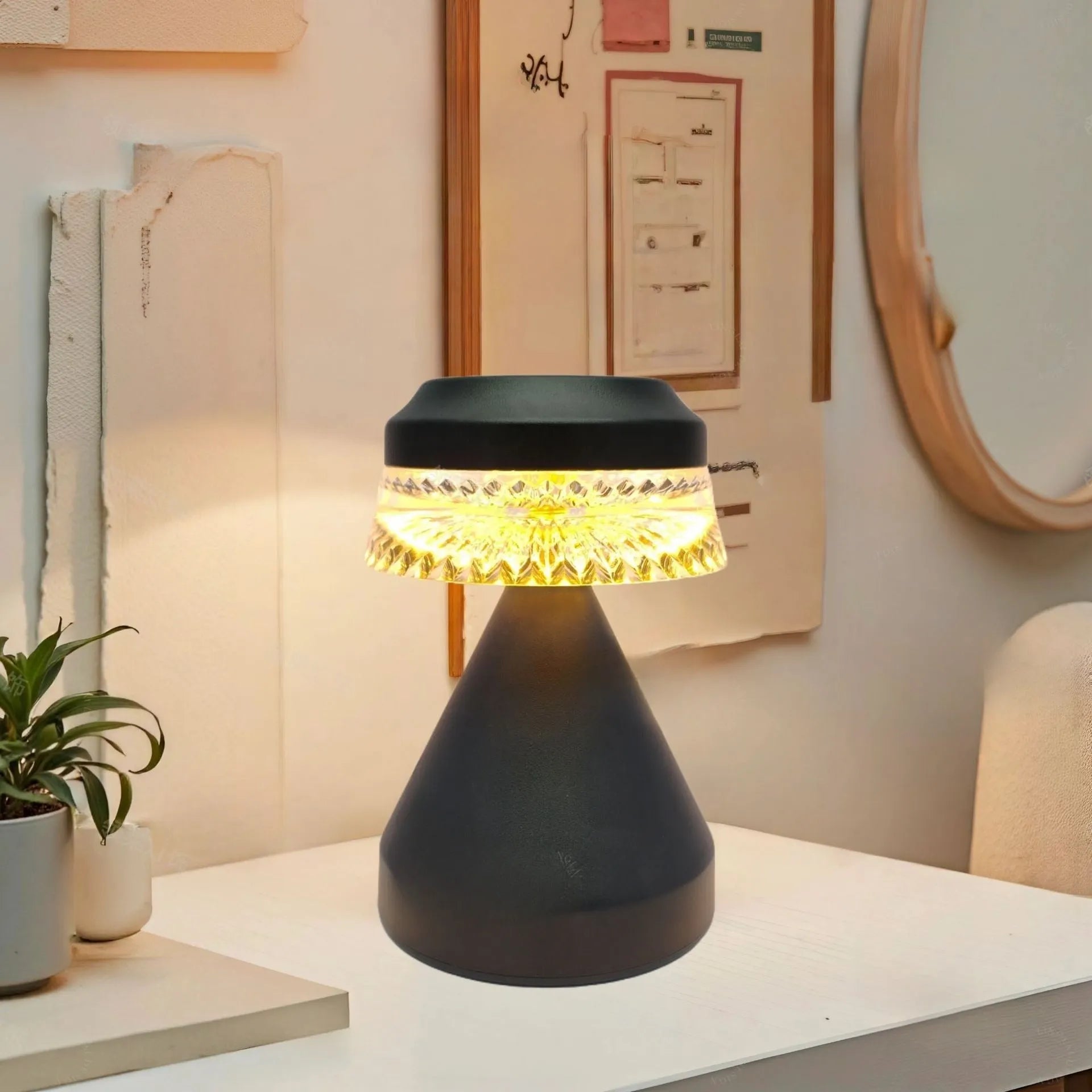 Creative LED charging night lamp in orange, coffee, or black colours with USB cable