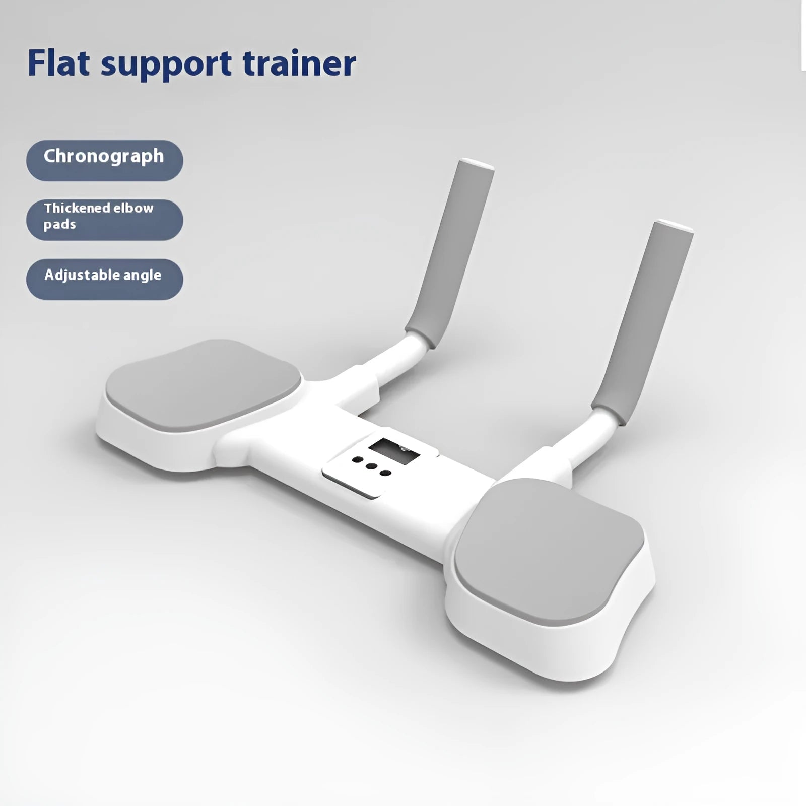White flat support trainer with alloy aluminium tube construction for household exercise