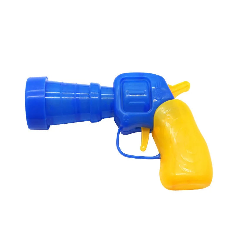 Interactive pet toy gun with plush yarn balls for dogs and cats indoor play