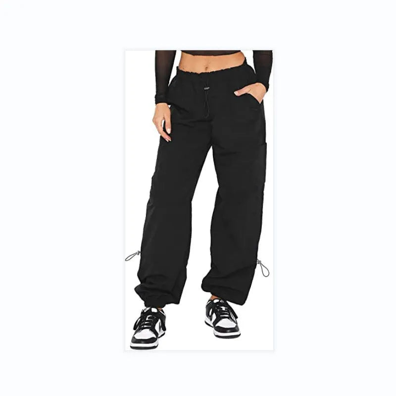 Multi-pocket cargo casual pants in a loose fit, shown in a neutral colour like grey or khaki.