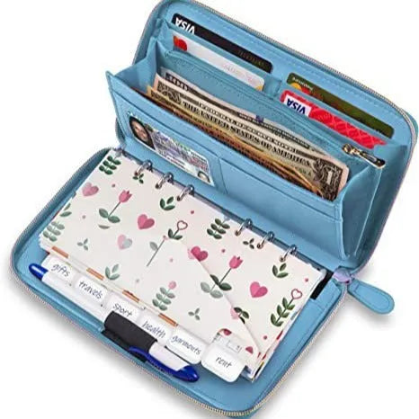 Anti-theft RFID blocking PU leather card holder wallet in various colours.