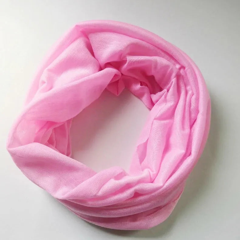Seamless polyester headscarf for outdoor sports in various colours with free-size design
