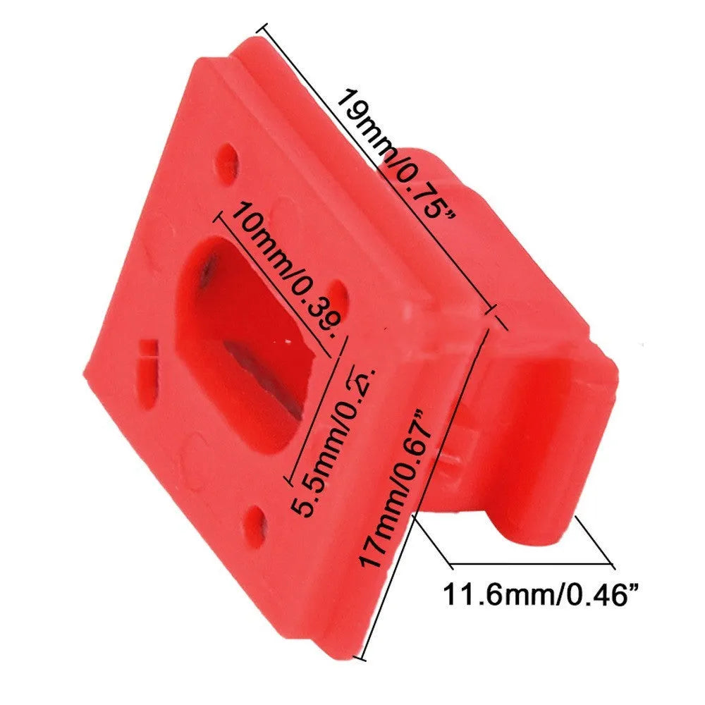 Plastic snap buckle clips for BMW door trim panel repair in a pack.