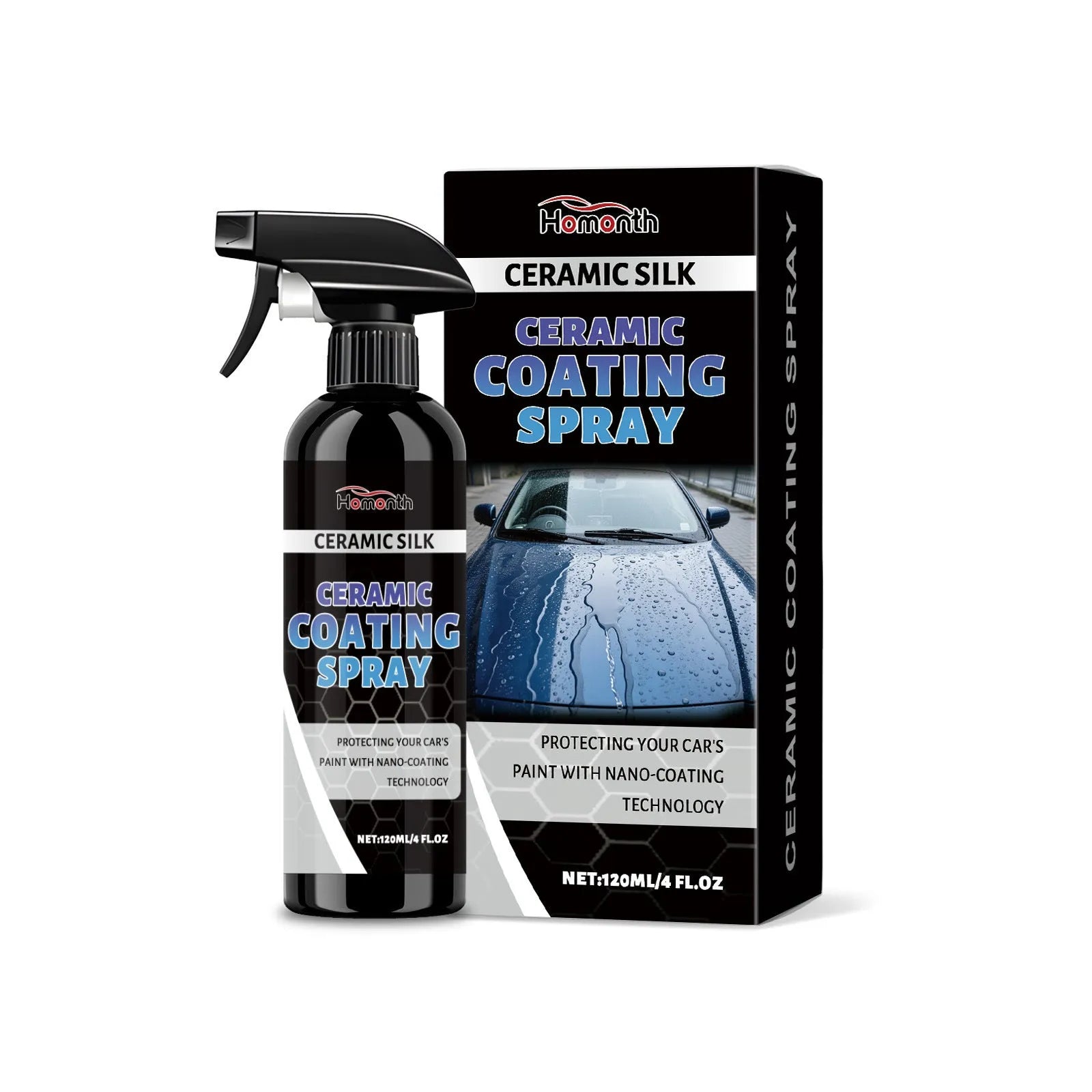 120ml ceramic coating protective spray bottle with polytetrafluoroethylene formula