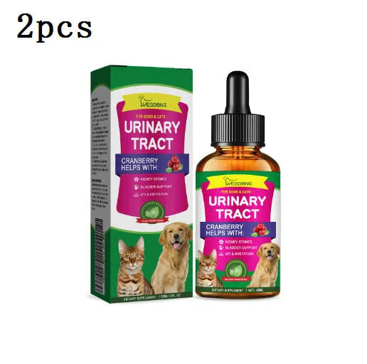 60ml pet pain relief liquid supplement bottle with natural ingredients for cats and dogs