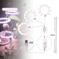 USB LED full spectrum plant grow light with acrylic stick on white background