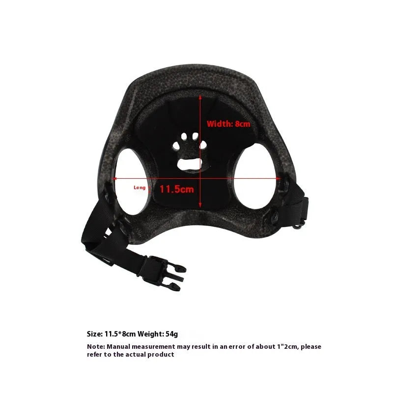Plastic bicycle safety helmet for small to medium sized dogs in black colour