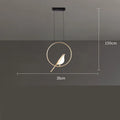 Modern minimalist magpie bird design chandelier with zinc alloy and acrylic construction