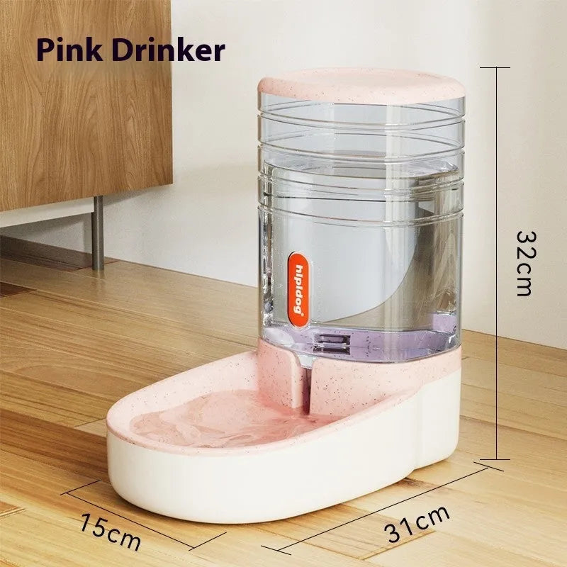 Blue automatic pet water fountain with 3.8-litre large capacity for cats and dogs.