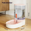Blue automatic pet water fountain with 3.8-litre large capacity for cats and dogs.