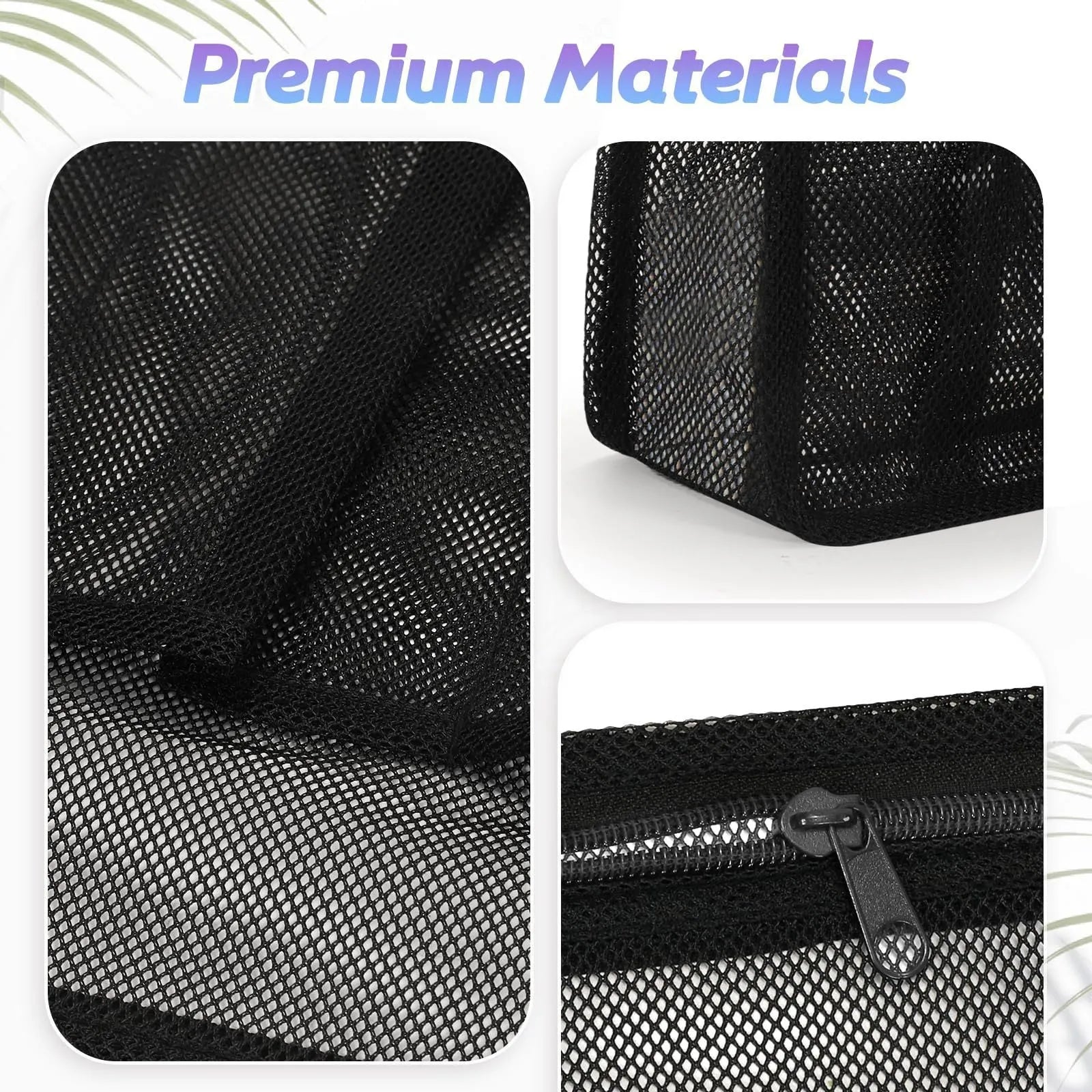 Large black swimming gym bag with mesh pocket and dry wet separation compartments