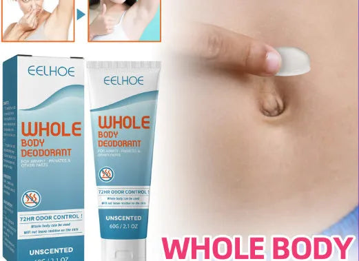 EELHOE 60g body deodorant cream with natural extracts for odour reduction