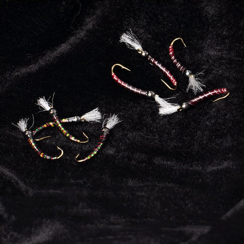 Biomimetic chironomid mosquito larvae lure fishhook bait in box