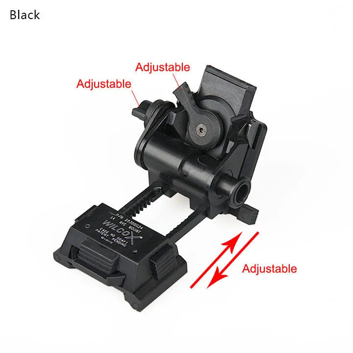 Dark earth metal alloy NVG helmet mount for L4 G24 equipment on OPS Core FAST helmets