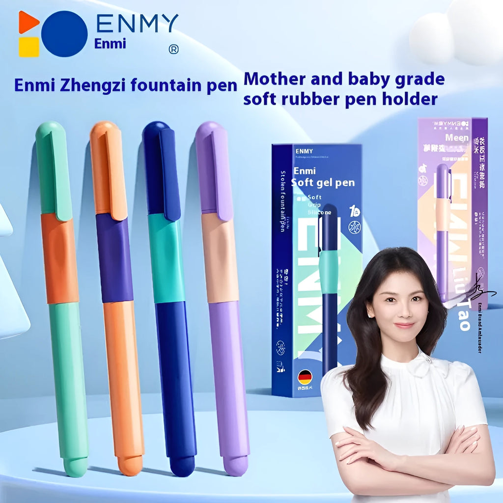Student Posture Correction Pen in plastic with blue, green, purple, or orange body.