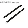 Two-segment push and pull fitness stick with rope attachment for resistance training