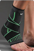 Sports ankle support for running basketball cycling in black green orange colours