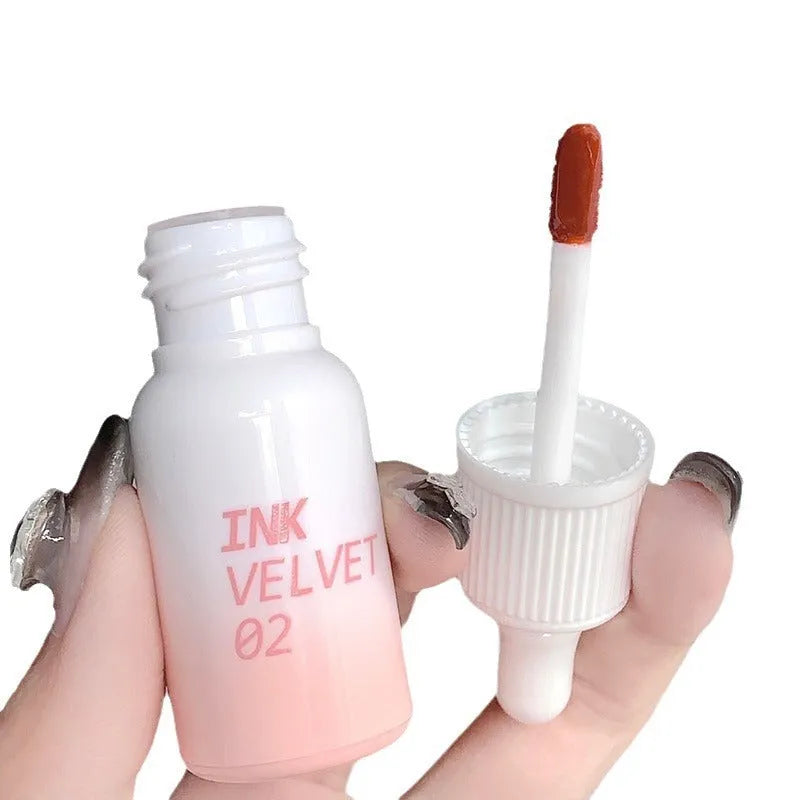 Mirror Lip Lacquer tube in 3.5g size showing four colour options: Spring Day Wilderness, Orange Tabby Cat Diary, Low-key Charming, and Misty Berry