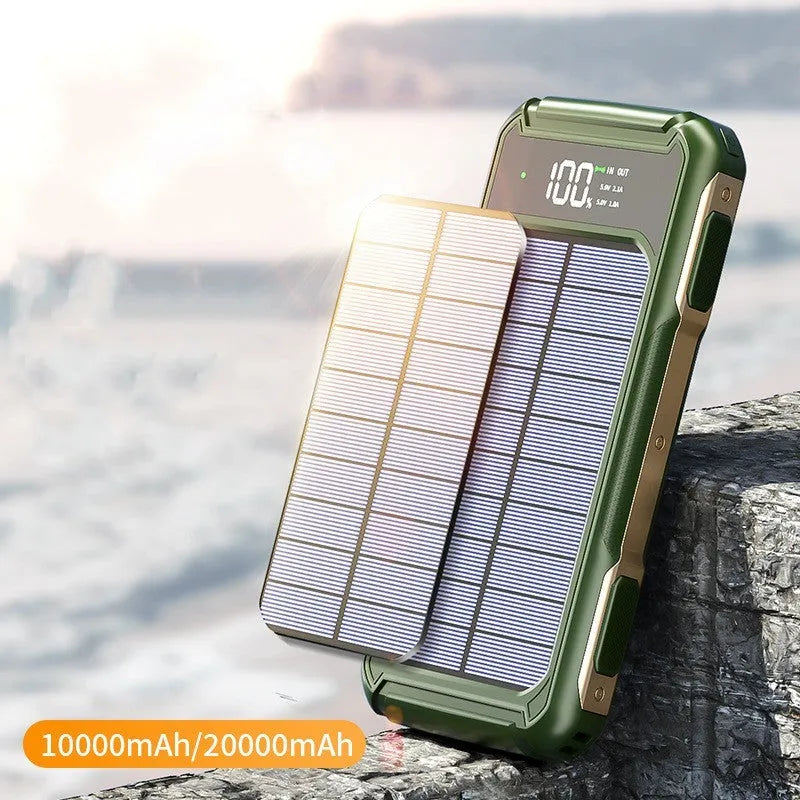 Military grade power bank in black, green or orange with 10000mAh or 20000mAh capacity