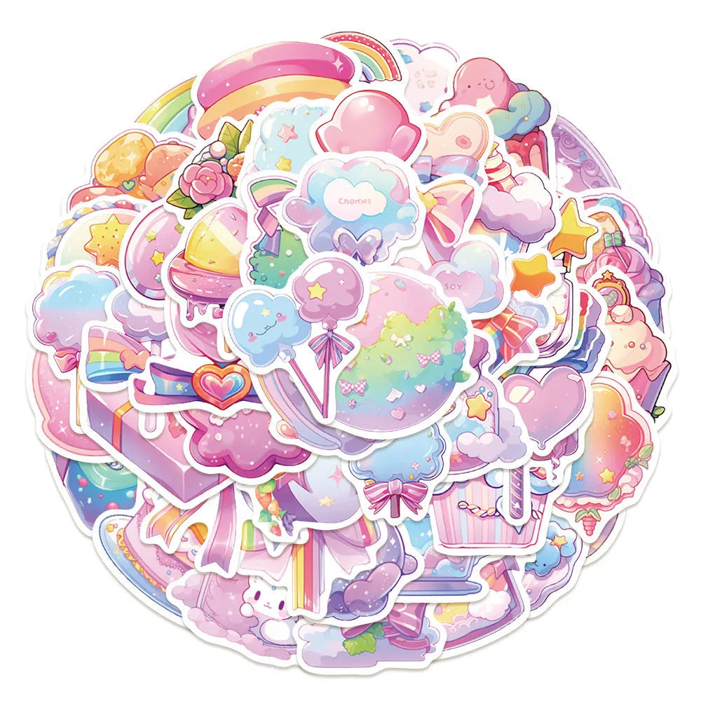 Fresh candy small items decorative waterproof stickers for hand account decoration