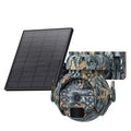 Solar security camera with 3 million pixel HD resolution for outdoor home monitoring