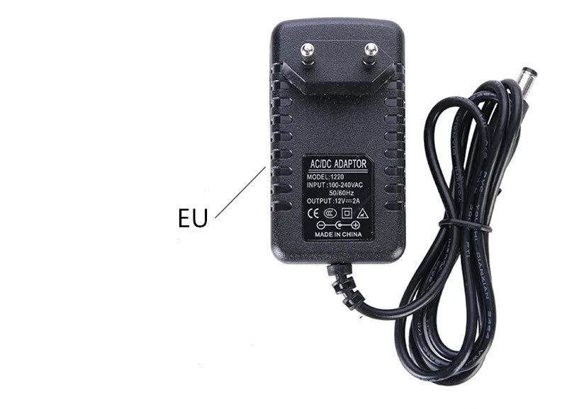 Electric dual-purpose air pump with plastic body, 1-metre power cord and 8-centimetre inflatable tube for household and car use