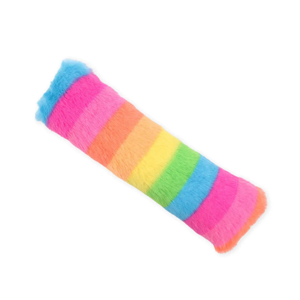 Soft plush cat toy with catnip and crinkle sound in assorted colours