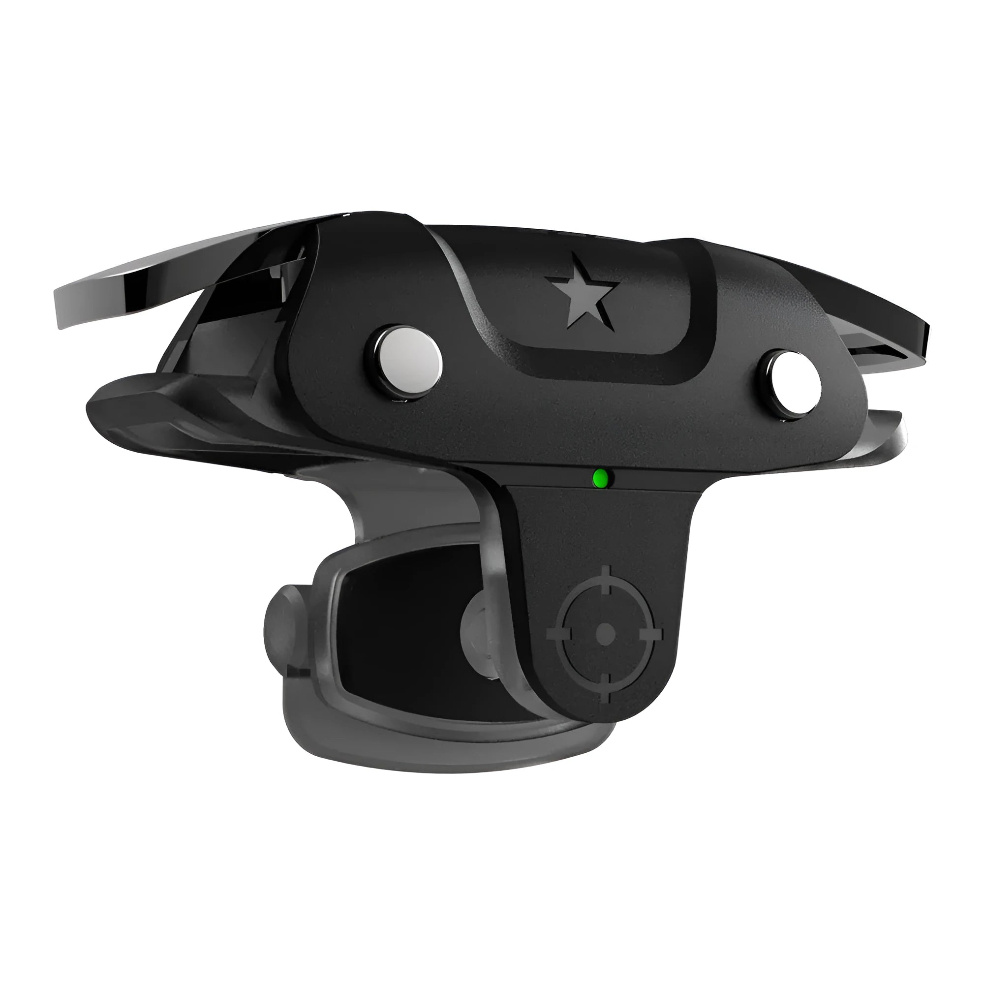 Black F5 Bluetooth mobile game controller measuring 5cm wide for smartphone gaming