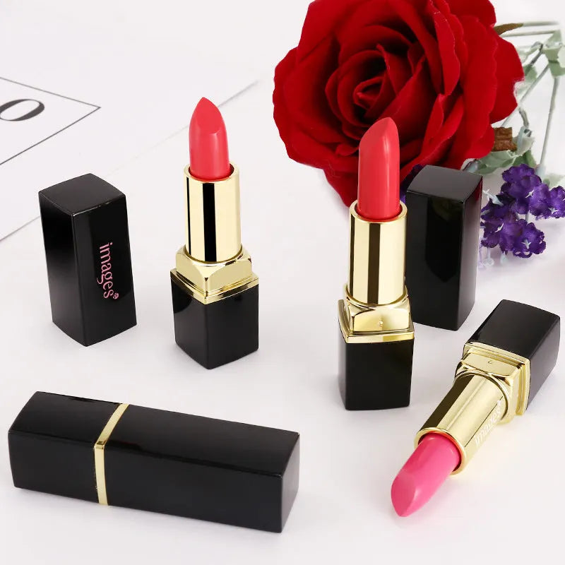 Lipstick lip gloss tube in a range of 10 colours including coral red and barbie pink, 3.8g net weight.