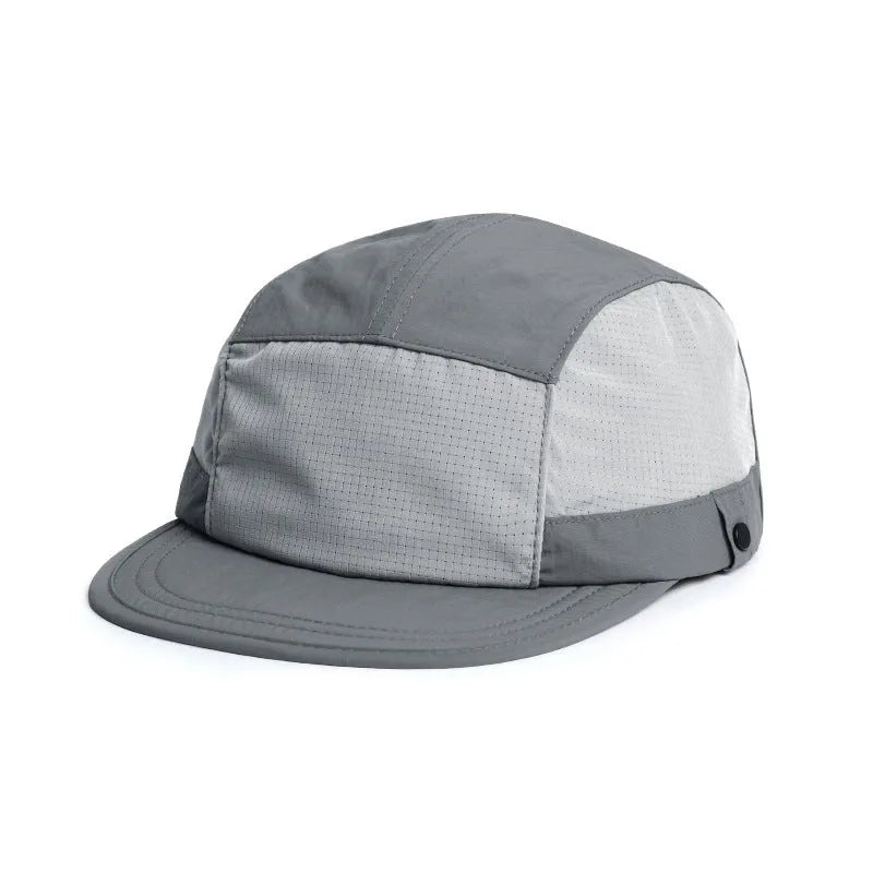 Breathable dome crown sun hat in polyester fabric with soft tongue design