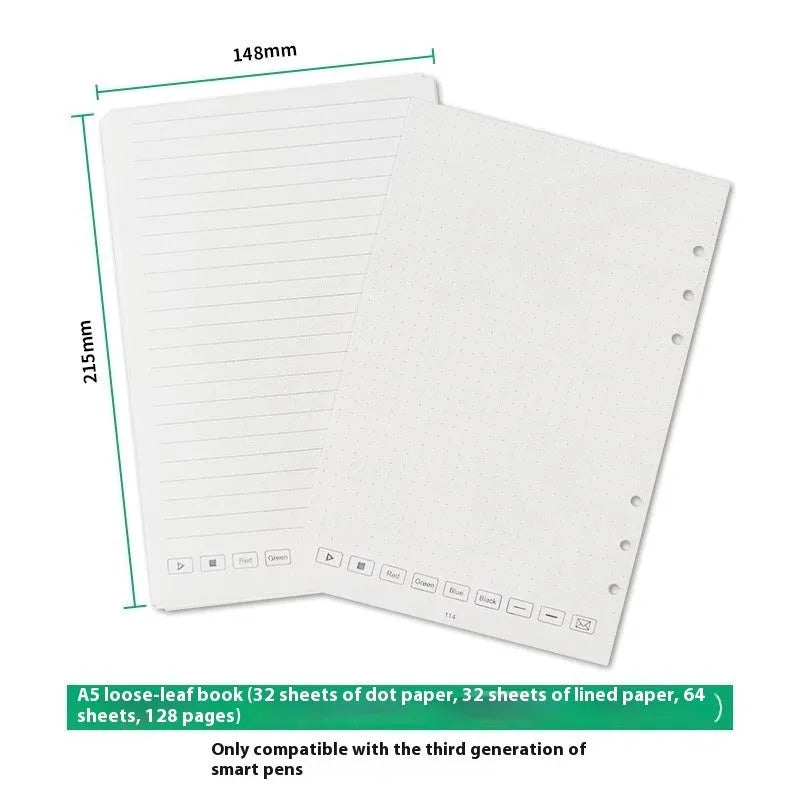 Zodiac Forest loose spiral notebook filling paper core with 64 pages and nine writing refills
